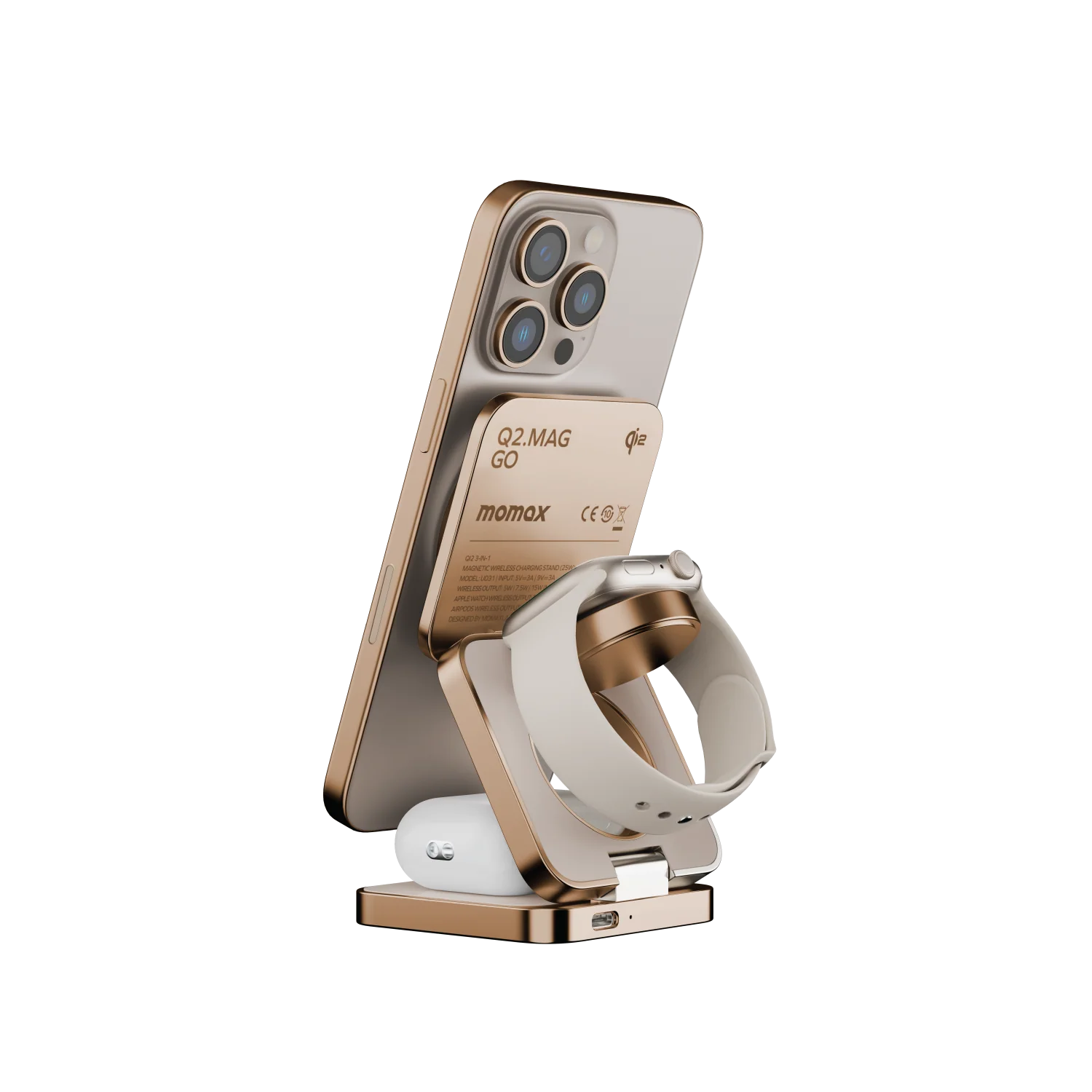 Q2.Mag 3-in-1 Foldable Qi2 15W Magnetic Wireless Charging Stand - Image 19